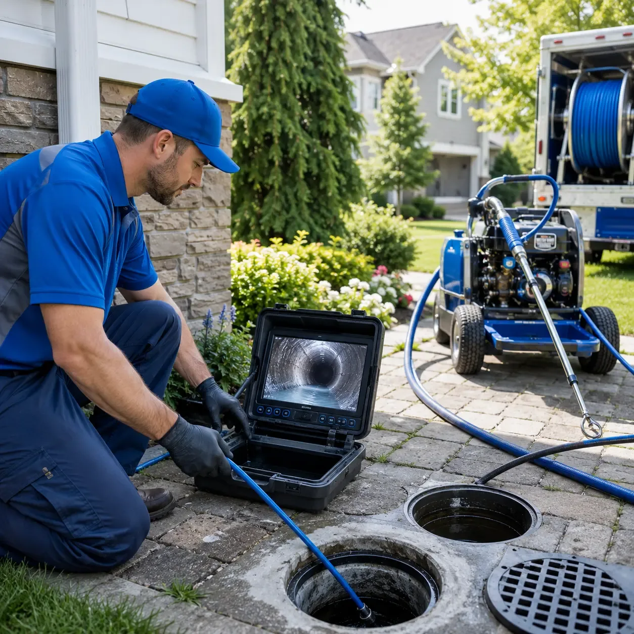 Outdoor drain cleaning professionals serving Muscadine, AL