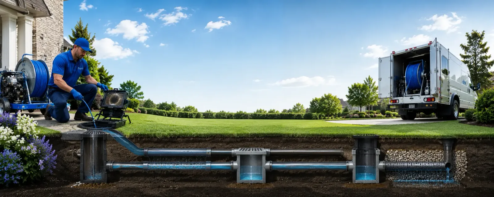 Outdoor drain cleaning information for Muscadine, AL